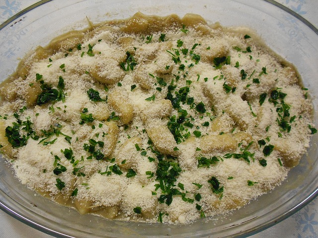 Ñoquis con pesto